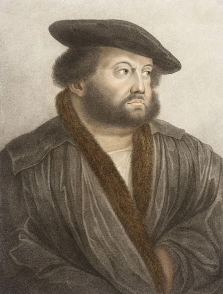 Portrait of Hans Holbein at Kensington Palace, 1798. Creator: Francesco Bartolozzi.