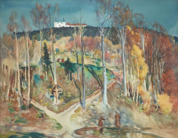 Garden (forest slope near Maria Taferl in the Wachau), around 1914/1915. Creator: Julian Falat.