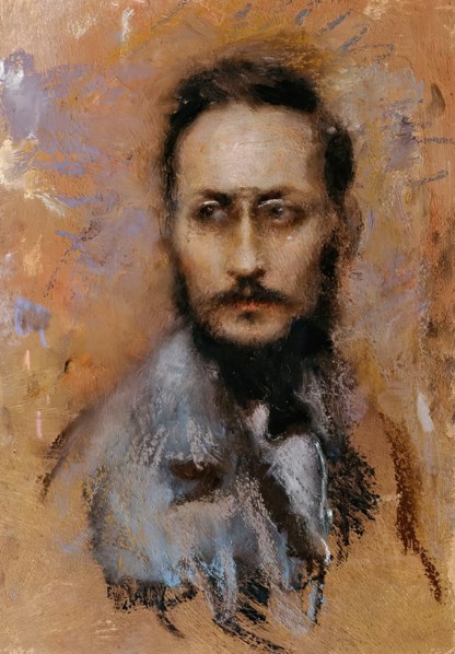The historian Ludo Moritz Hartmann, c1900. Creator: Arturo Rietti.