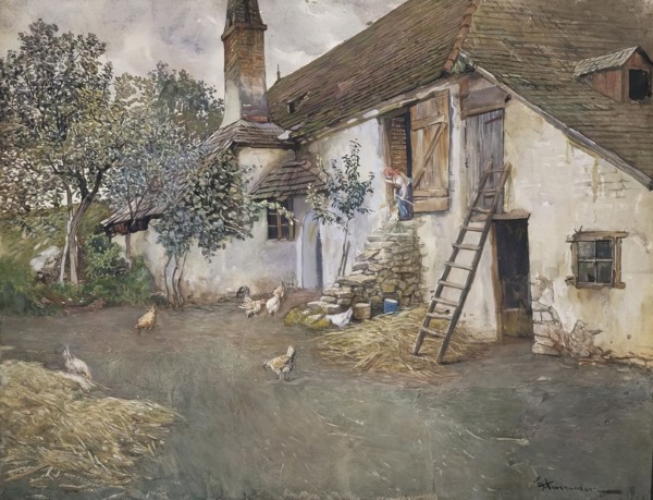 Farm in Lower Austria, 1914. Creator: Eduard Ameseder.
