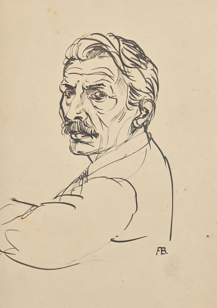 Self-portrait, 1927. Creator: Franz Barwig the Elder.