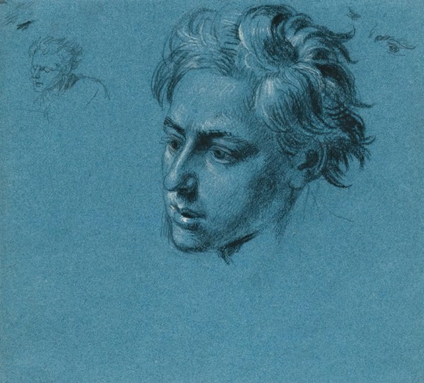 Head study for the “Scene from the Tyrolean Struggle for Freedom”, around 1840. Creator: Johann Peter Krafft.