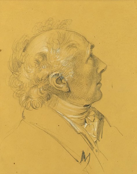 Portrait study for the "Exit of the Imperial Couple after Emperor Franz I's..., before 1828. Creator: Johann Peter Krafft.