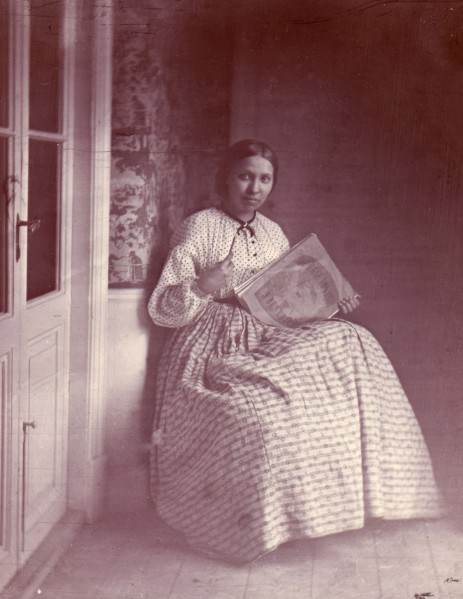Portrait of the composer Elfrida Andrée at the age of 22, 1863. Creator: Salomon August Andree.