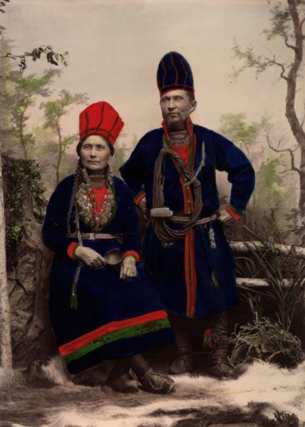 Wife Inga Åren. Frostviken, Lapland. Nejla Macka Åren. Frostviken, Lapland, 1890-1900.  Creator: Helene Edlund.