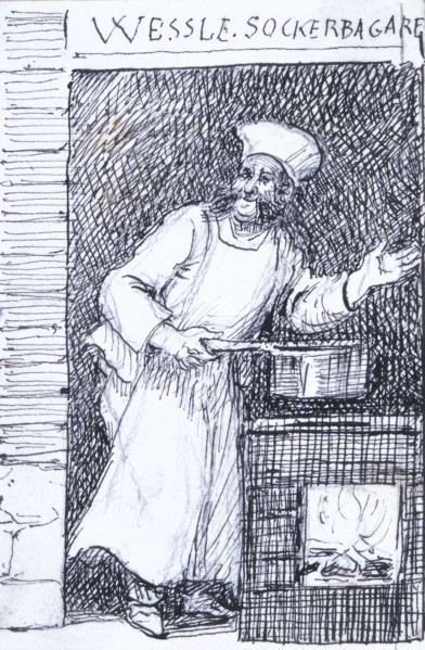 Wessle, sugar baker. Vaxholm, 1874. Creator: Fritz von Dardel.