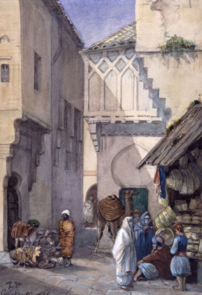 Street scene from Constantinople, 1886.  Creator: Fritz von Dardel.