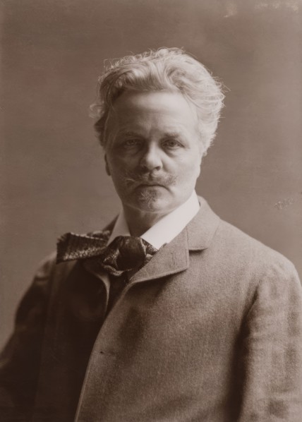 Portrait of August Strindberg, bust, 1906. Creator: Herman Hamnqvist.