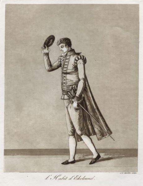 L'Habit d'Ekolsund - Lord in Gustaf III's so-called Ekolsundsdräkt, 1780s.  Creator: J F Martin.