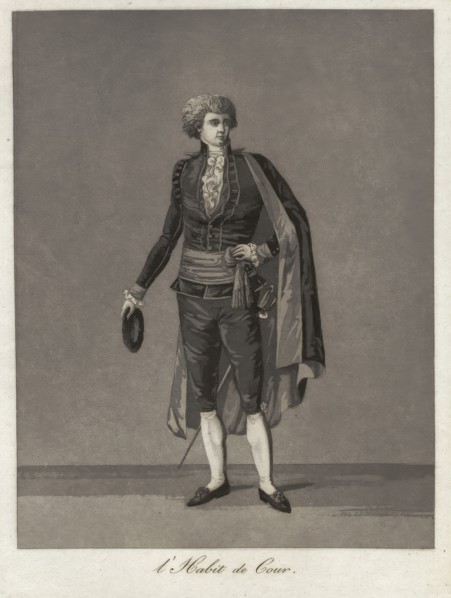 Gustaf III's national costume/Swedish costume, 1780s.  Creator: Johan Abraham Aleander.