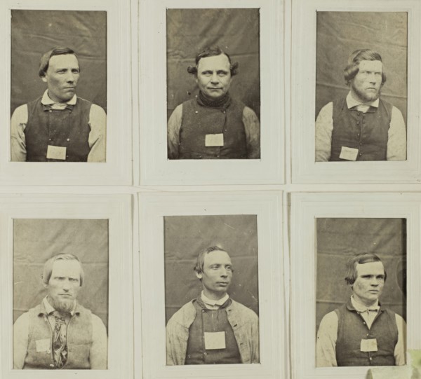 Photographic Album for the year 1861 of prisoners kept at Warberg Fortress, 1861.  Creator: Mats Landin.
