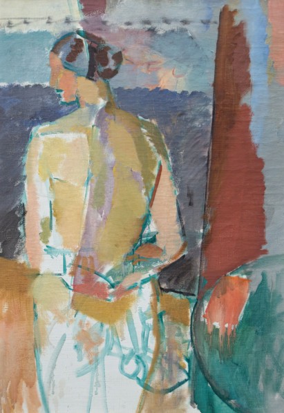 Standing model, 1918-1920. Creator: Karl Isakson.