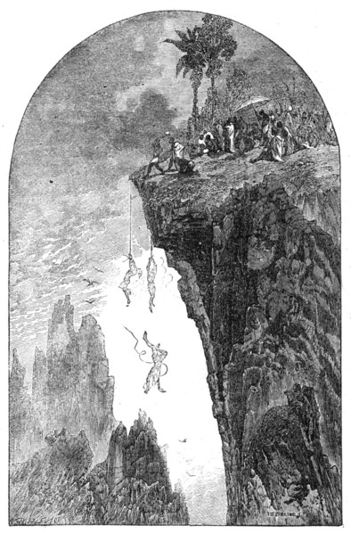 Jack Manly: the Gabon Cliff, Africa, 1862. Creator: Unknown.