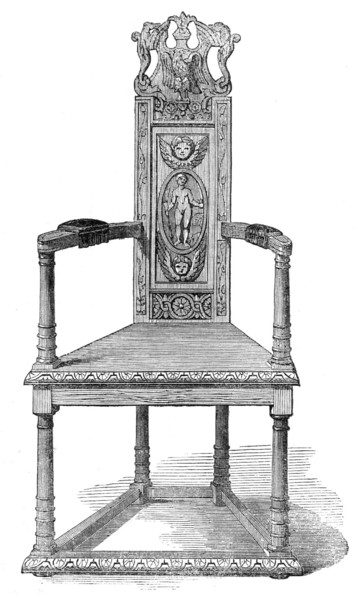 Alexander Pope's Chair, 1862. Creator: Unknown.