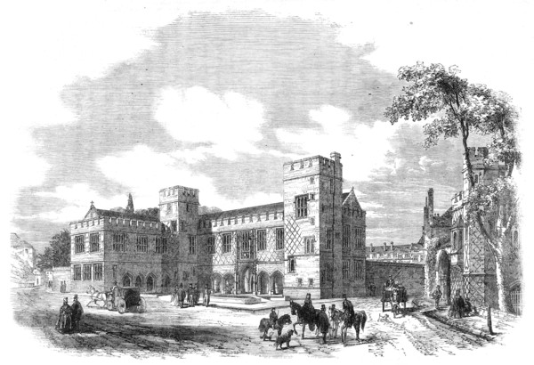New school buildings at Eton College, 1862. Creator: Unknown.