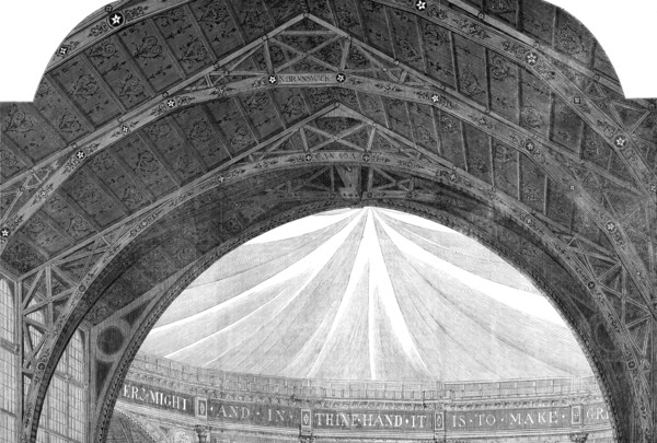 International Exhibition - roof of building, 1862. Creator: Unknown.