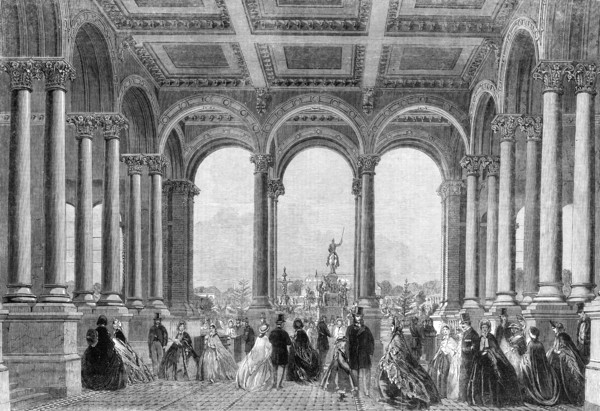 The International Exhibition: entrance to the Horticultural Society's Gardens from the..., 1862. Creator: Unknown.
