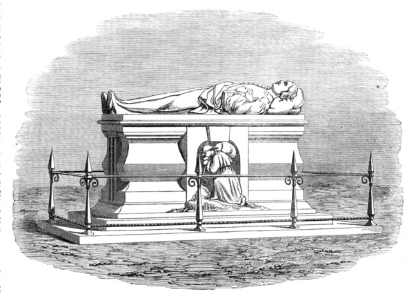 New monument erected over the grave of John Bunyan in Bunhill-Fields Burial-ground, City-Road, 1862. Creator: Unknown.