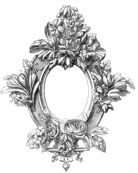 The International Exhibition: carved frame, by W. H. Baylis, 1862. Creator: Unknown.
