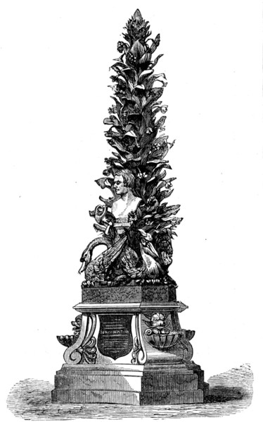 Memorial fountain at Dublin to the late Sir Philip Crampton..., 1862. Creator: Unknown.