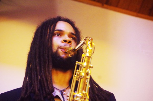 David Kayode, Gary Crosby Sextet, National Jazz Archive, Loughton, Essex, October 2023. Creator: Brian O'Connor.