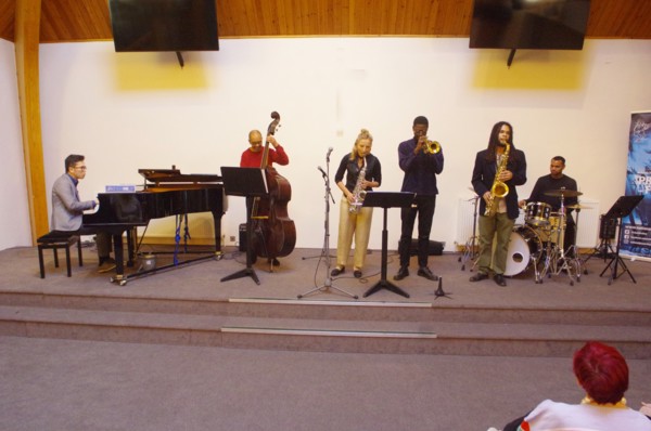 Gary Crosby Sextet, National Jazz Archive, Loughton, Essex, Oct 2023. Creator: Brian O'Connor.