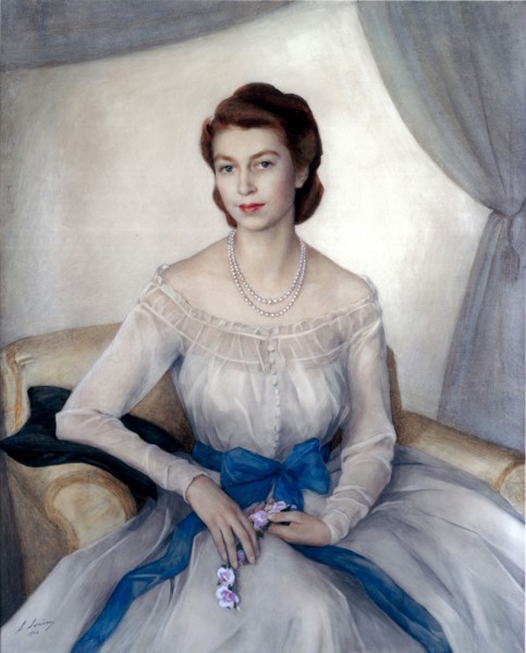 Portrait of the Princess Elizabeth, Duchess of Edinburgh, 1948. Creator: Sorin, Saveli Abramovich (1878-1953).