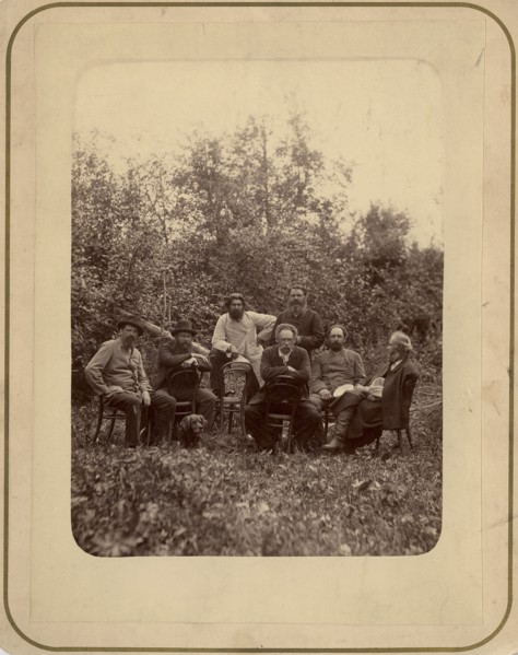A group of Krasnoyarsk residents hunting in the Minusinsk district, on the Yenisei River, 1888. Creator: Akselrod.