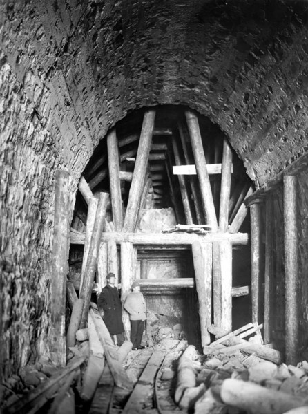 Working on a Tunnel, 1900-1904. Creator: Unknown.