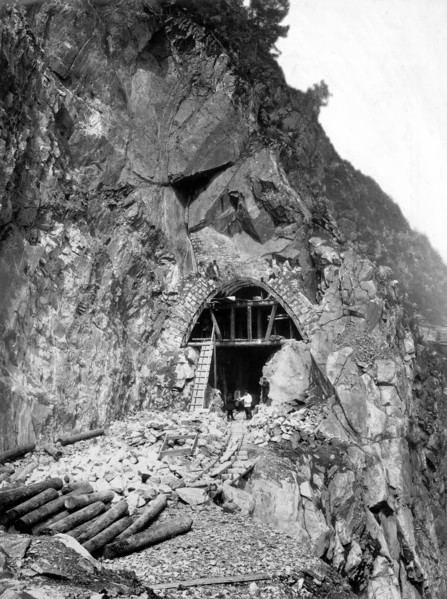 Construction of a Tunnel N 38 at Verst 38, 1900-1904. Creator: Unknown.