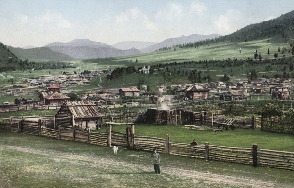 General View of the Village of Cherga, 1911-1913. Creator: Sergei Ivanovich Borisov.