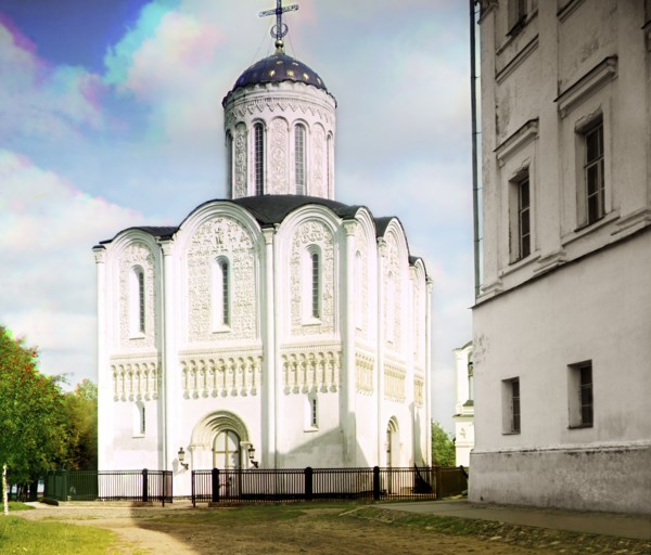 Dmitrievsky Cathedral, Vladimir, 1911. Creator: Sergey Mikhaylovich Prokudin-Gorsky.