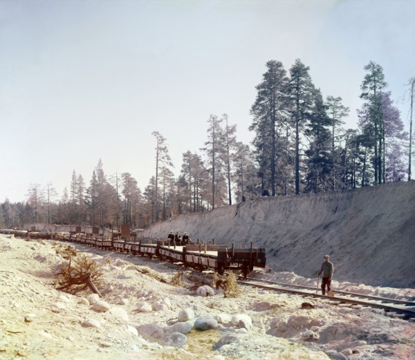 Kirosskii quarry, 1915. Creator: Sergey Mikhaylovich Prokudin-Gorsky.