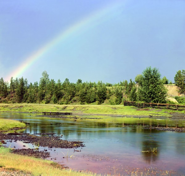 Rainbow, 1912. Creator: Sergey Mikhaylovich Prokudin-Gorsky.