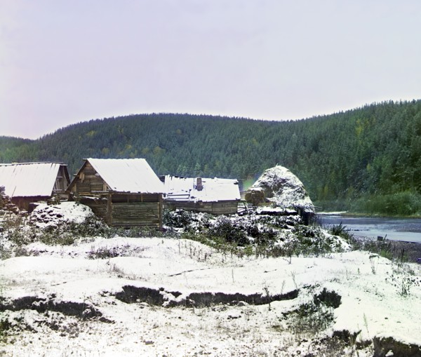 Near the Viazovaia Station of the Samara-Zlatoust Railway, September 12, 1909, 1910. Creator: Sergey Mikhaylovich Prokudin-Gorsky.