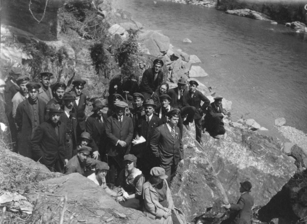 Mikhail Alekseevich Pavlov with Senior Students of Vladivostok Polytechnic Institute...Japan, 1922. Creator: Unknown.