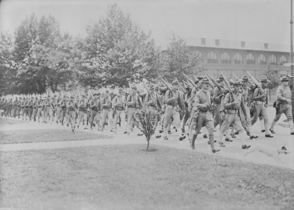 Marines Departing for France, 1917. Creator: Bain News Service.