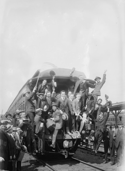 Going to Yaphank, between c1915 and c1920. Creator: Bain News Service.