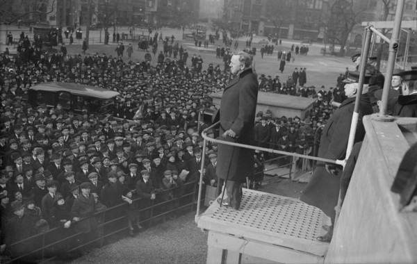 Secy Daniels on RECRUIT, 16 Mar 1918. Creator: Bain News Service.