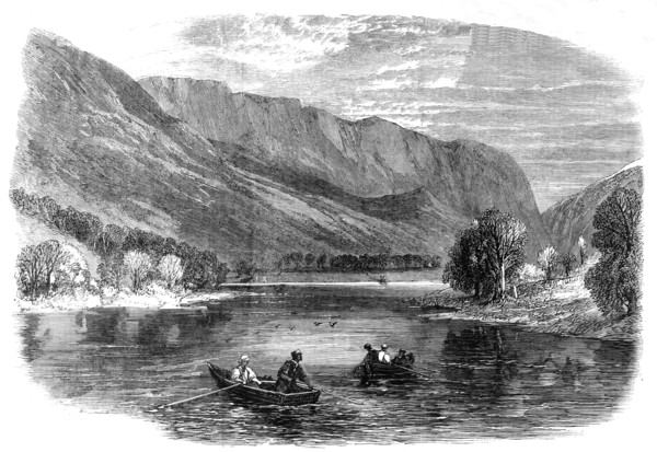Pearl-fishing near Loch Lubnaig, Perthshire, 1864. Creator: Unknown.