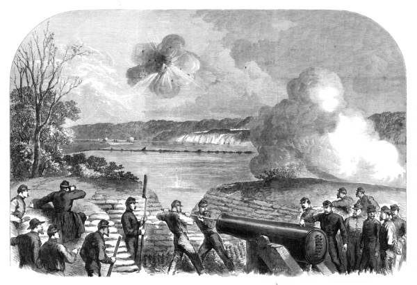 The War in America: Howlett's battery on the James River..., 1864. Creator: Mason Jackson.
