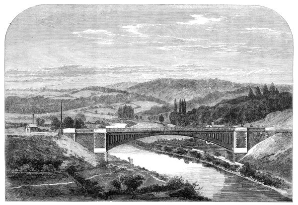 The Albert Edward Bridge of the Coalbrookdale Railway over the Severn, 1864. Creator: Unknown.