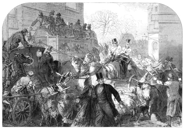 A "Block" in Park-lane, 1864. Creator: Mason Jackson.