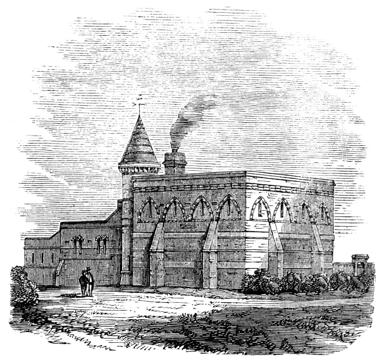 New waterworks at Caterham, Surrey, 1862. Creator: Unknown.