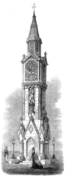 Memorial to the late Prince Consort at Hastings, 1864. Creator: Unknown.