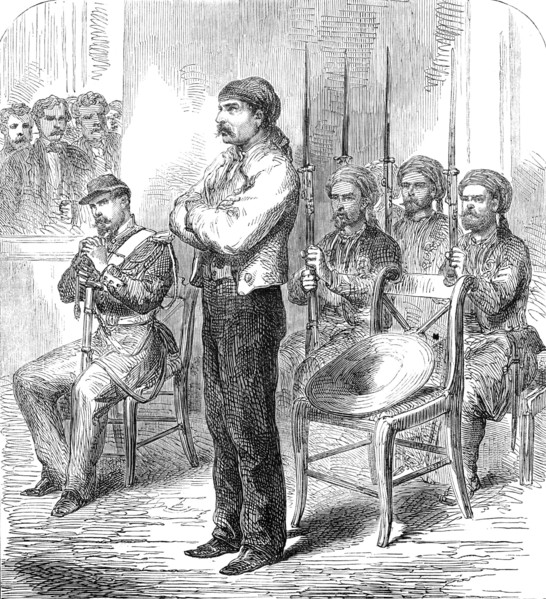 Sketches from Mexico: Banuelos José de Jesús, the famous Mexican brigand chief, 1864. Creator: Unknown.