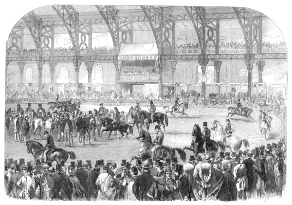 The Horse Show in the Agricultural Hall, Islington, 1864. Creator: Mason Jackson.