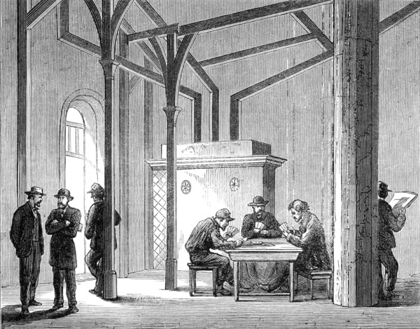 Paris Demolitions - heating-room, 1864. Creator: Unknown.