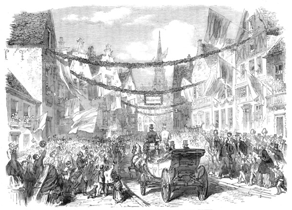 The Schleswig-Holstein Difficulty: triumphal entry of Prince Frederick..., Holstein, 1864. Creator: Unknown.