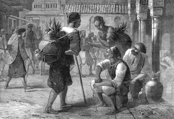 Tunis water-carriers, 1864. Creator: Joseph Austin Benwell.
